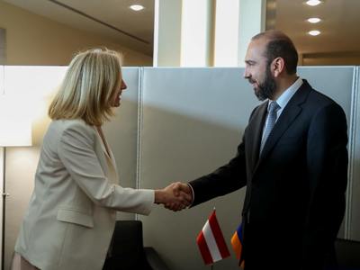 Միրզոյանը և Բեատե Մայնլ-Ռայզինգերը քննարկել են Հայաստան–Ավստրիա հարաբերությունների զարգացման նախաձեռնությունները