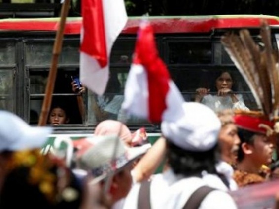 Ինդոնեզիացիները խաղաղ երթի են դուրս եկել