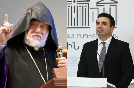 Արամ Ա Կաթողիկոսը նվեր է ուղարկել Ալեն Սիմոնյանին