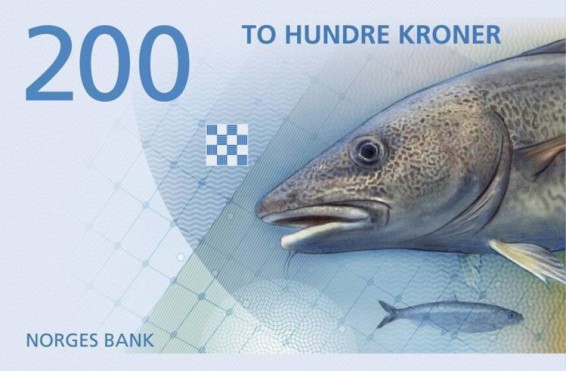 Նորվեգիայում 200 կրոն արժողությամբ թղթադրամի վրա ձողաձուկ կլինի