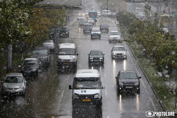 Հանրապետության մի շարք շրջաններում ձյուն է տեղում