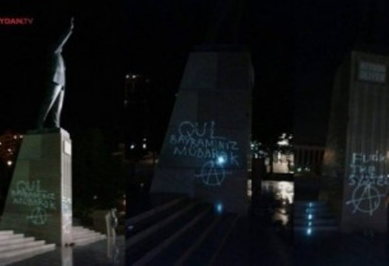 Բաքվում պղծել են Հեյդար Ալիևի արձանը