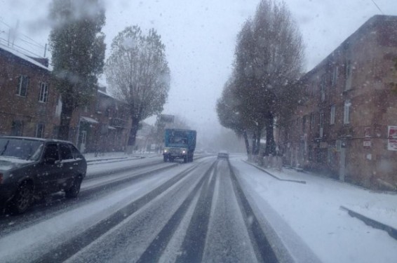 ՀՀ մի շարք շրջաններում ձյուն է տեղում. կան դժվարանցանելի ճանապարհներ