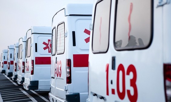 Շտապօգնության ավտոմեքենան արգելափակվել է ձյան մեջ