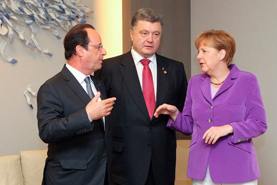 Օլանդն ու Մերկելը Պորոշենկոյի հետ քննարկել են մինսկյան համաձայնագրերի իրագործումը