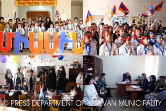 Տարոն Մարգարյանի գլխավորած պատվիրակությունը այցելել է Ստեփանակերտի դպրոցներ և ՆՈՒՀ-եր