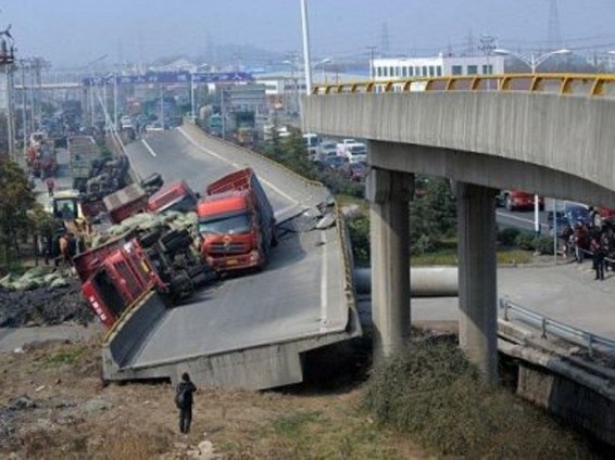 Չինաստանում էստակադա է փլվել