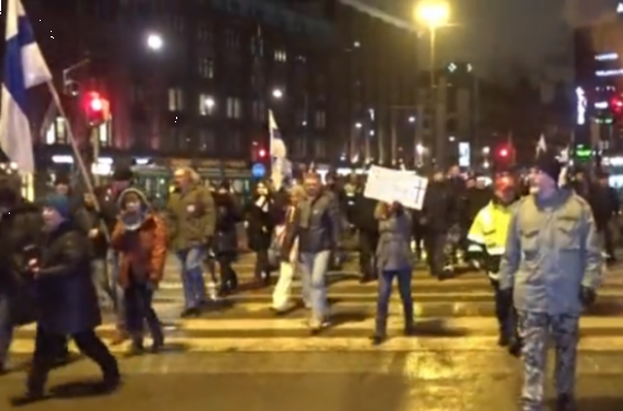 Ֆինլանդիայում բողոքի ցույց է անցկացվել ապօրինի միգրանտների դեմ