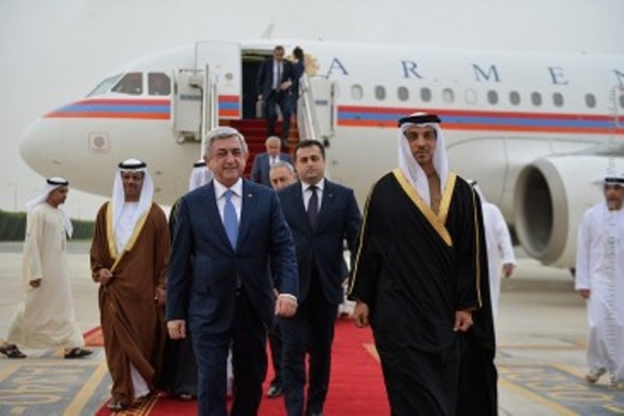 Նախագահը աշխատանքային այցով ժամանել է Արաբական Միացյալ Էմիրություններ