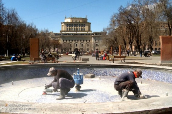 Մեկնարկել են մայրաքաղաքի 35 շատրվանների ու ջրավազանների ընթացիկ նորոգման աշխատանքները. քաղաքապետարան