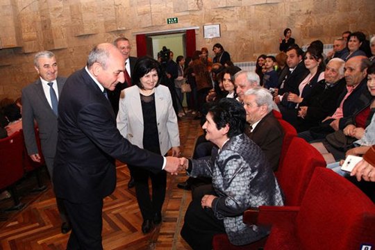 Արցախի Նախագահը ներկա է գտնվել Սվետլանա Դավթյանի 80-ամյակին նվիրված հոբելյանական երեկոյին