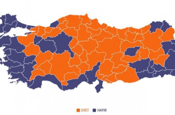 Էրդողանին «Ոչ» են ասել Թուրքիայի մեգապոլիսներն ու քրդաբնակ շրջանները, «Այո»-ն հաղթել է երկրի կենտրոնական հատվածում