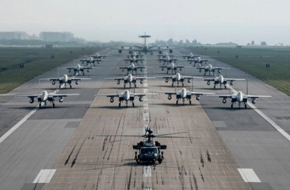 Հարավային Կորեայի և ԱՄՆ­-ի շուրջ 100 ինքնաթիռներ են մասնակցում Max Thunder զորավարժություններին