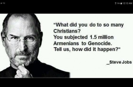 «Դուք ցեղասպանել եք 1.5 միլիոն հայերի: Պատմեք մեզ, թե ինչպե՞ս է դա եղել». Սթիվ Ջոբսը՝ թուրք էքսկուրսավարին