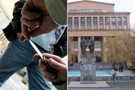 Պետհամալսարանի կենտրոնական մասնաշենքում խմբակային տուրուդմփոցի ժամանակ ուսանող է դանակահարվել