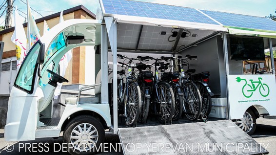 Էլեկտրական հեծանիվների լիցքավորման կայան՝ Երևանի կենդանաբական այգում