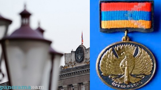 Военнослужащие Армии обороны НКР Вардан Саркисян, Араик Матинян, Виген Петросян посмертно награждены медалью «За боевые заслуги»