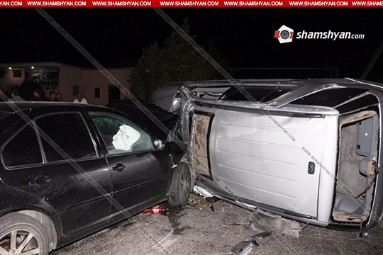 Արմավիրում Volkswagen-ի հետ ուժեղ բախումից Mercedes ML-ը շրջվել է. 6-ամյա երեխան հիվանդանոցում է. shamshyan.com