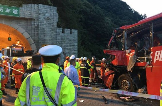 Չինաստանում առնվազն 36 մարդ է զոհվել ավտոբուսի վթարի հետևանքով